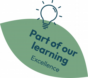 leaf saying part of our learning excellence